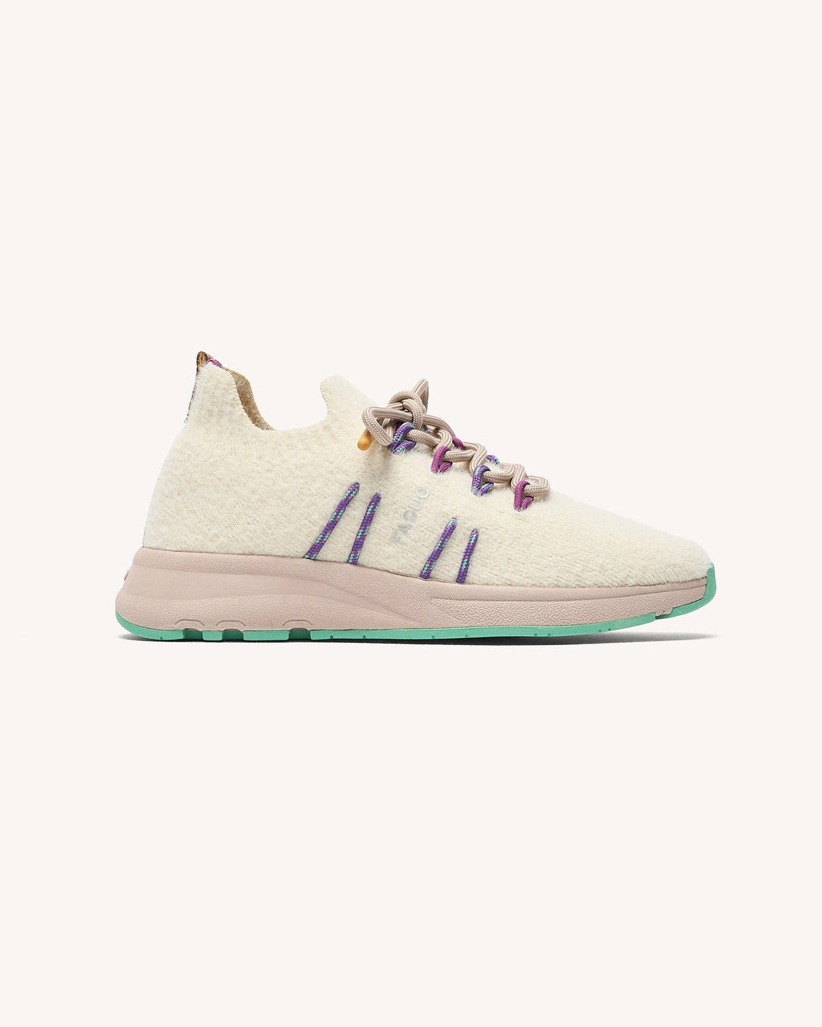 Baskets Blanc Et Vert Clair