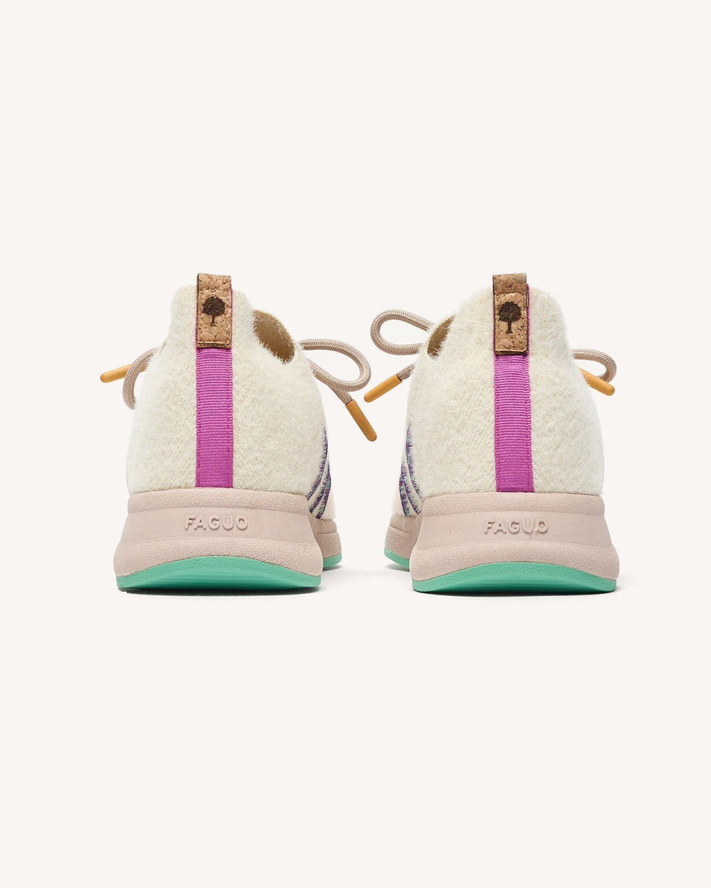 Baskets Blanc Et Vert Clair