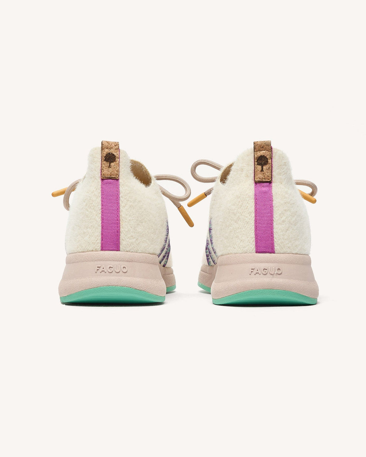 Baskets Blanc Et Vert Clair