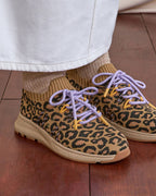 Sneakers leopardate e marroni