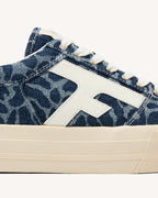 Baskets Léopard Bleu Jean