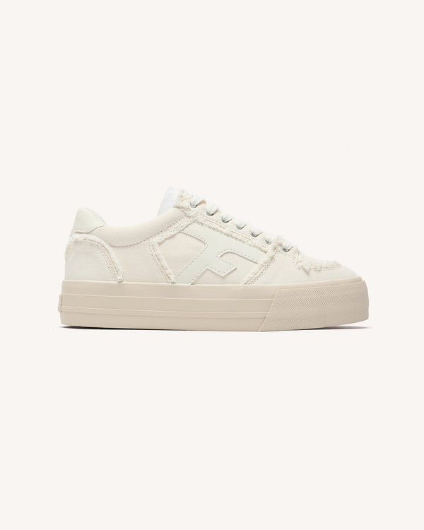 Baskets En Toile Blanches