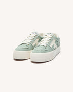 Light Green Canvas Trainers