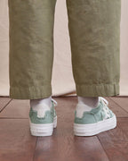 Light Green Canvas Trainers