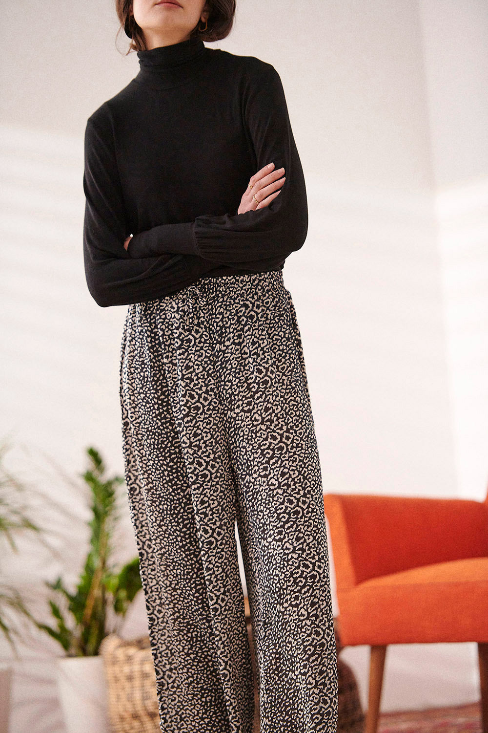 Pantalon Prince - Leopard Noir