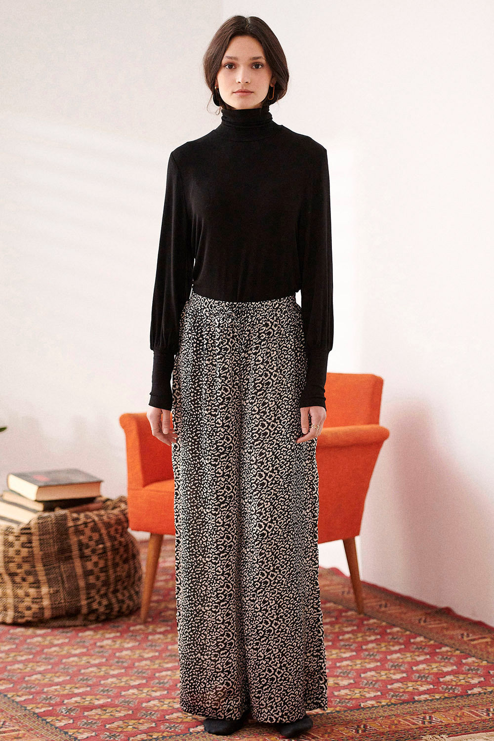 Pantalon Prince - Leopard Noir