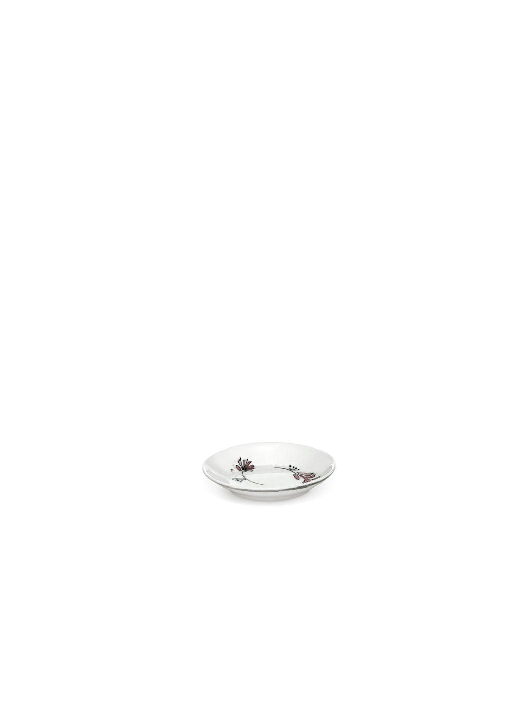 Midnight Flowers - Lot De 2 Assiettes D'accompagnement - Porcelaine Bone China - Fiore Rosa