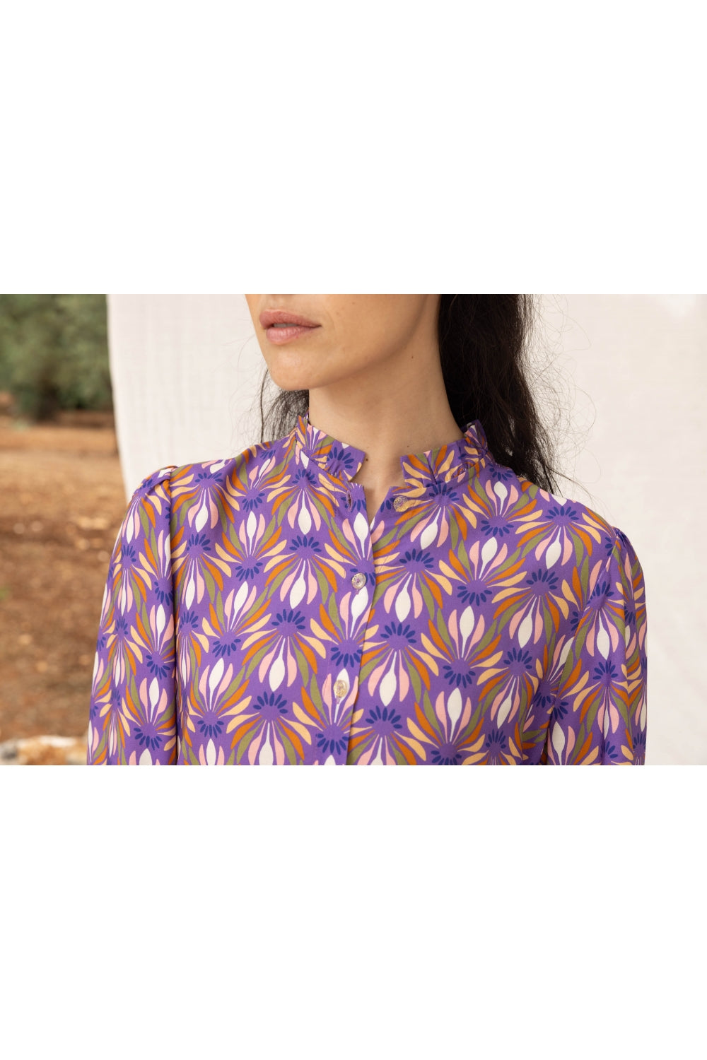 La Chemise Darline À Imprimé Feuilles De Lotus