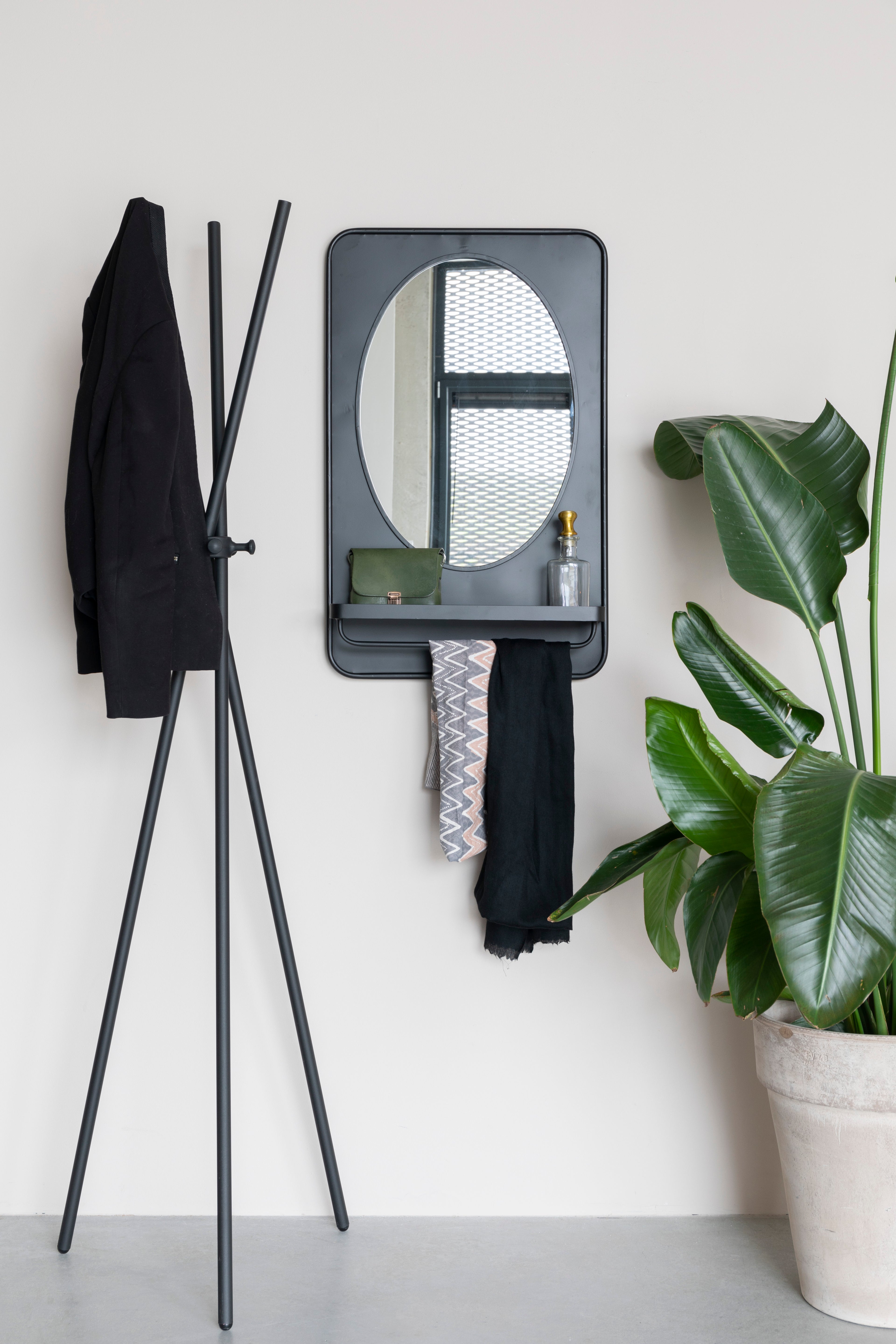 Pascal M Shelf - Mirror - Iron - Black
