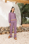 Le Pantalon Tracy À Imprimé Feuilles De Lotus