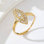 Bague Petite Marquise Ajustable - Doré Ou Argent
