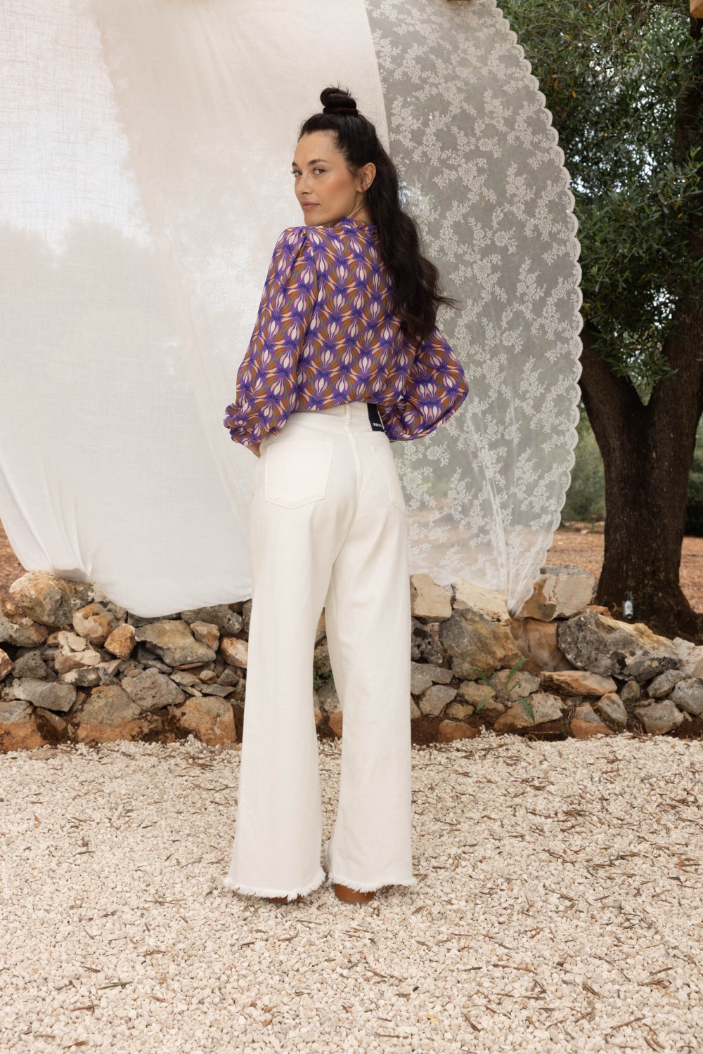 La Chemise Darline À Imprimé Feuilles De Lotus