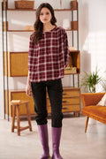 Cyclamen Shirt - Plum Check