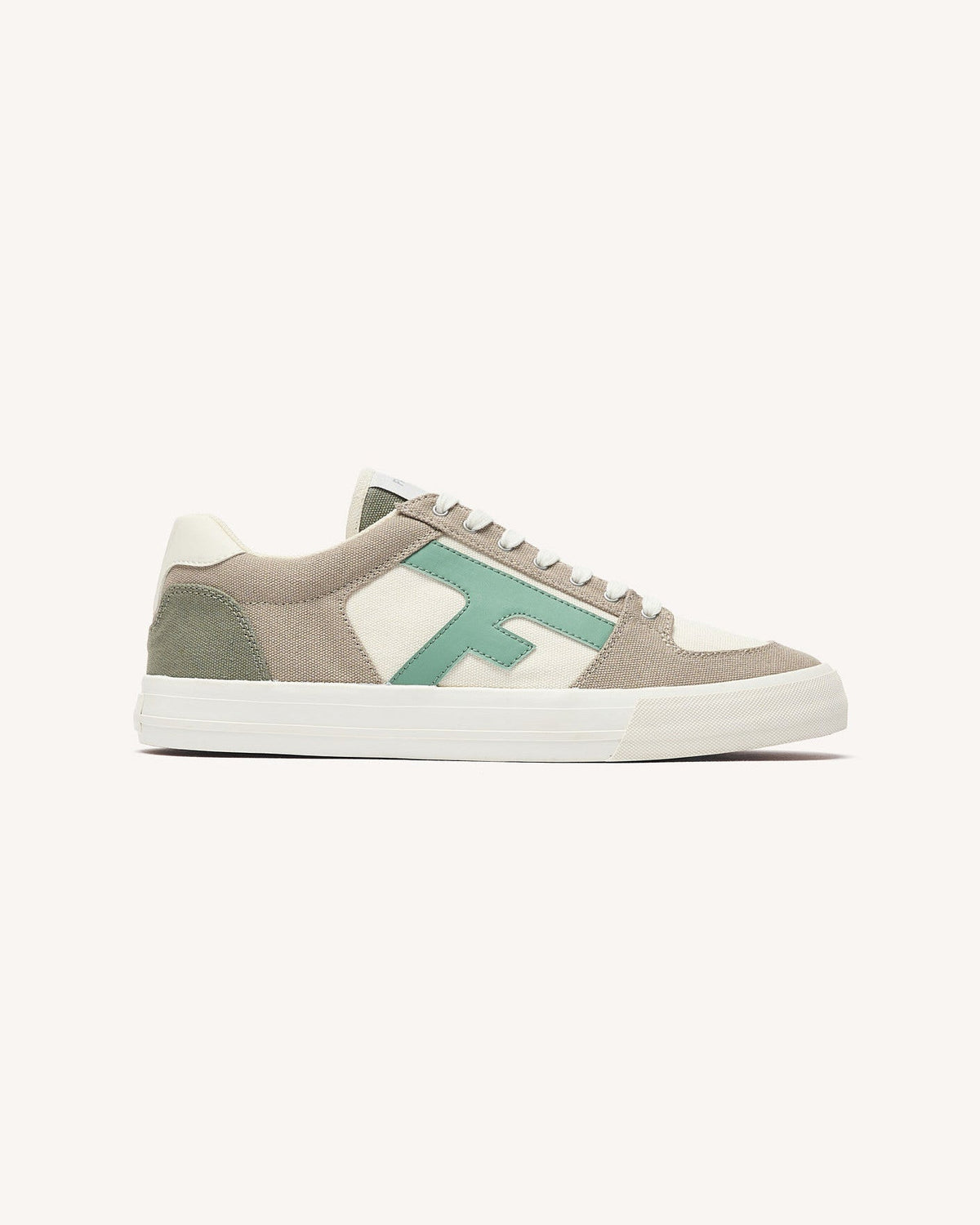 Zapatillas De Lona Beige Y Azul