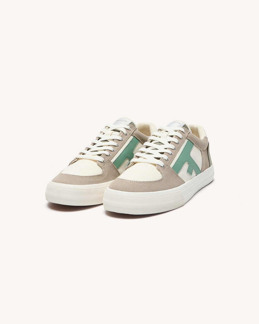 Zapatillas De Lona Beige Y Azul