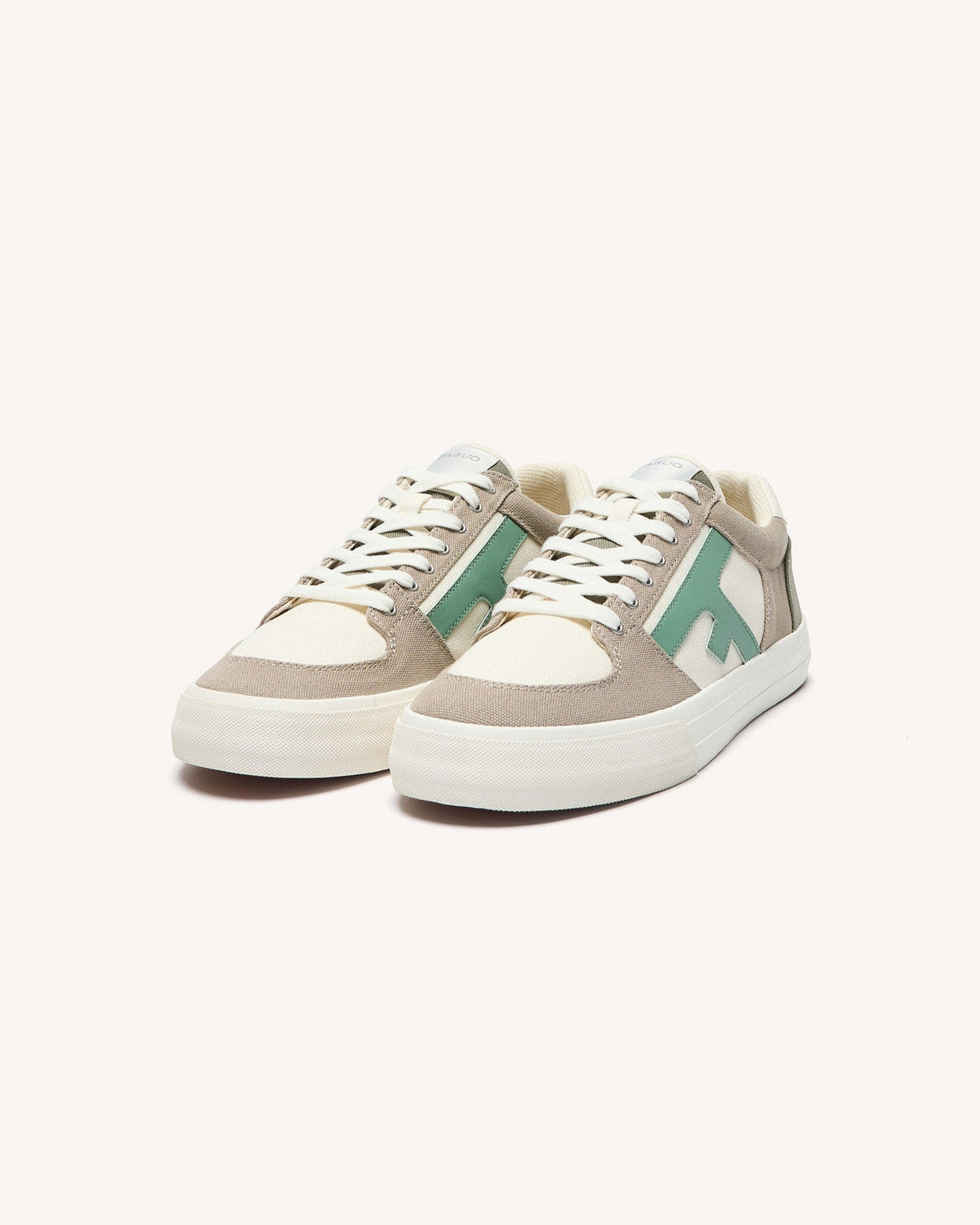Zapatillas De Lona Beige Y Azul