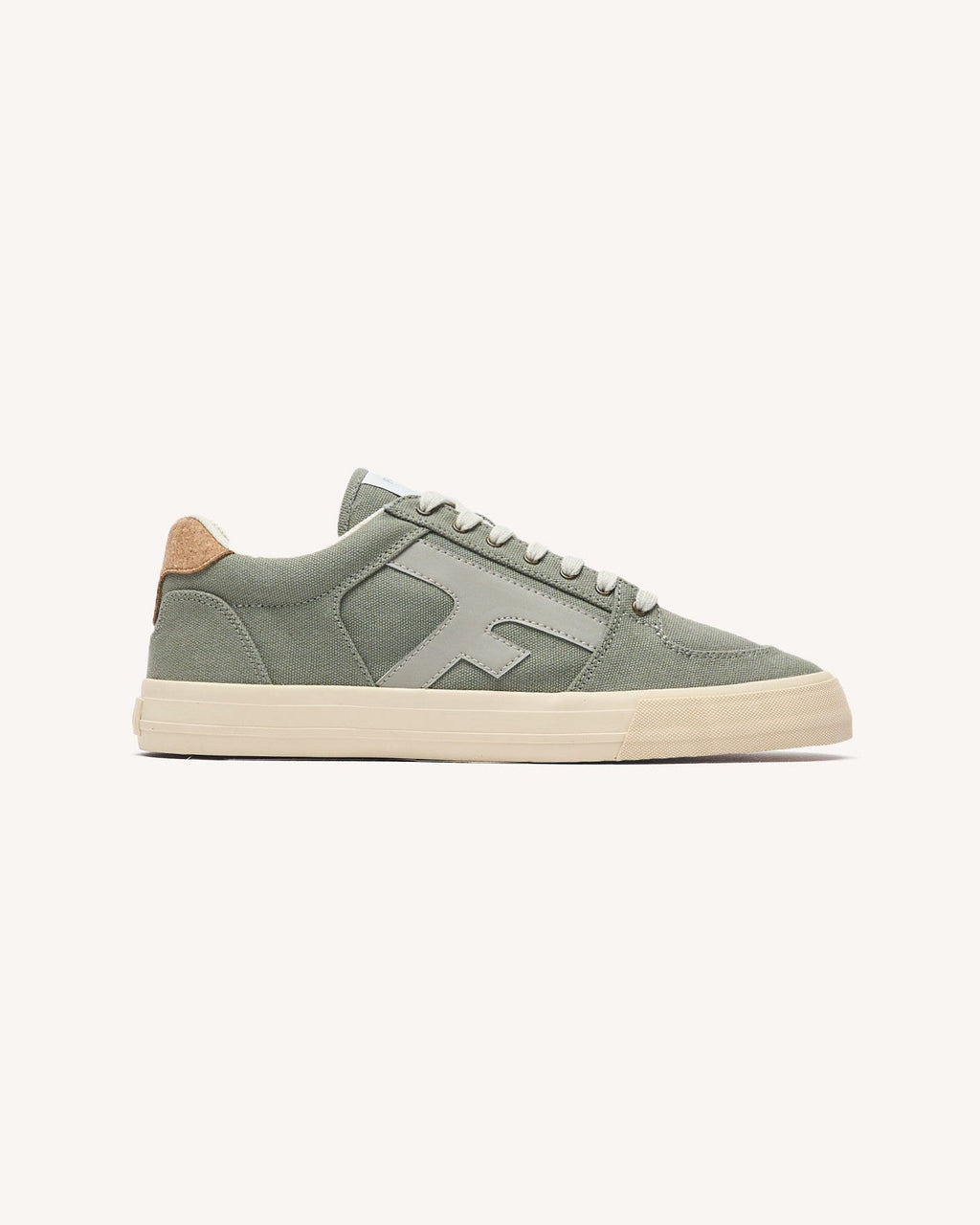 Zapatillas de lona caqui oscuro