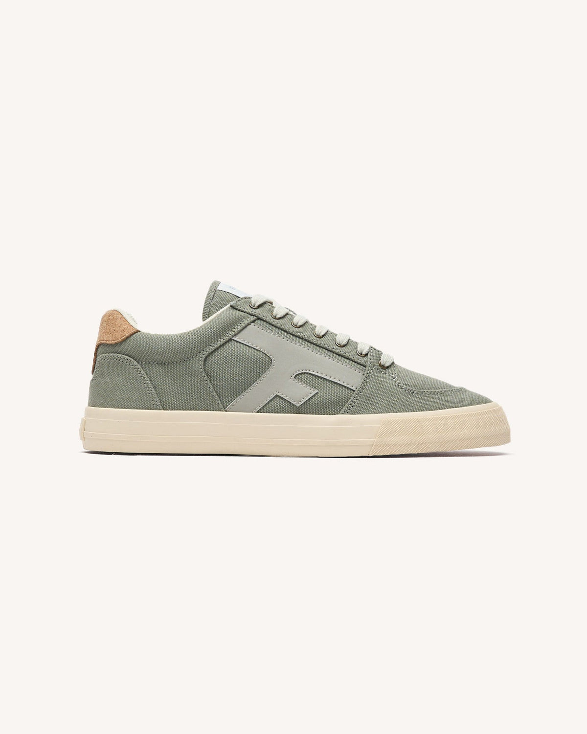 Zapatillas de lona caqui oscuro