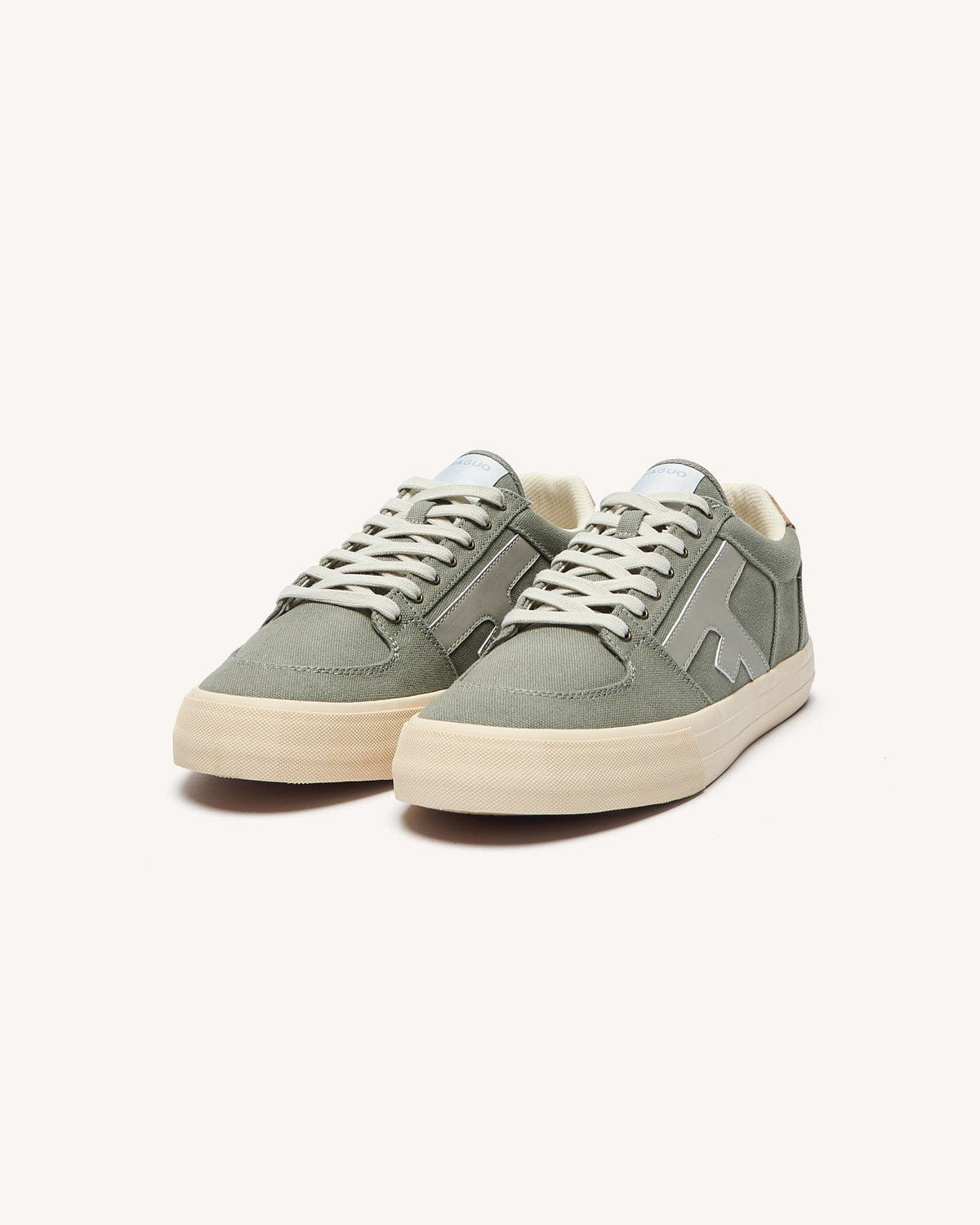 Zapatillas de lona caqui oscuro
