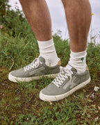 Zapatillas de lona caqui oscuro