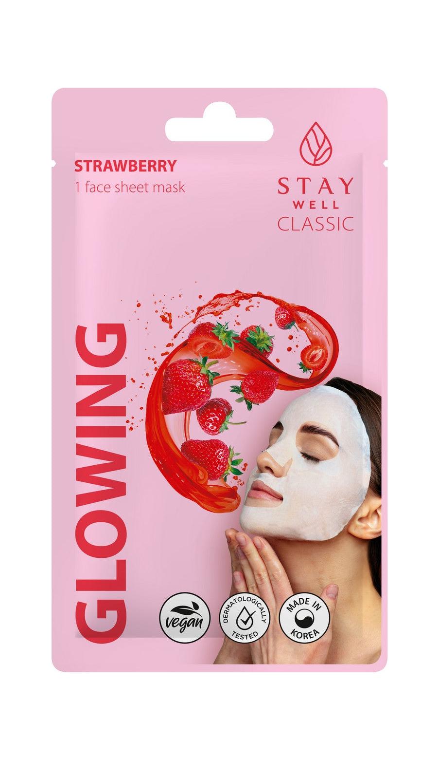 Stay Well - Classic Sheet Mask - Strawberry Glowing