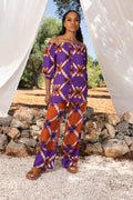 Le Pantalon Tracy Geo Tie And Dye Mauve