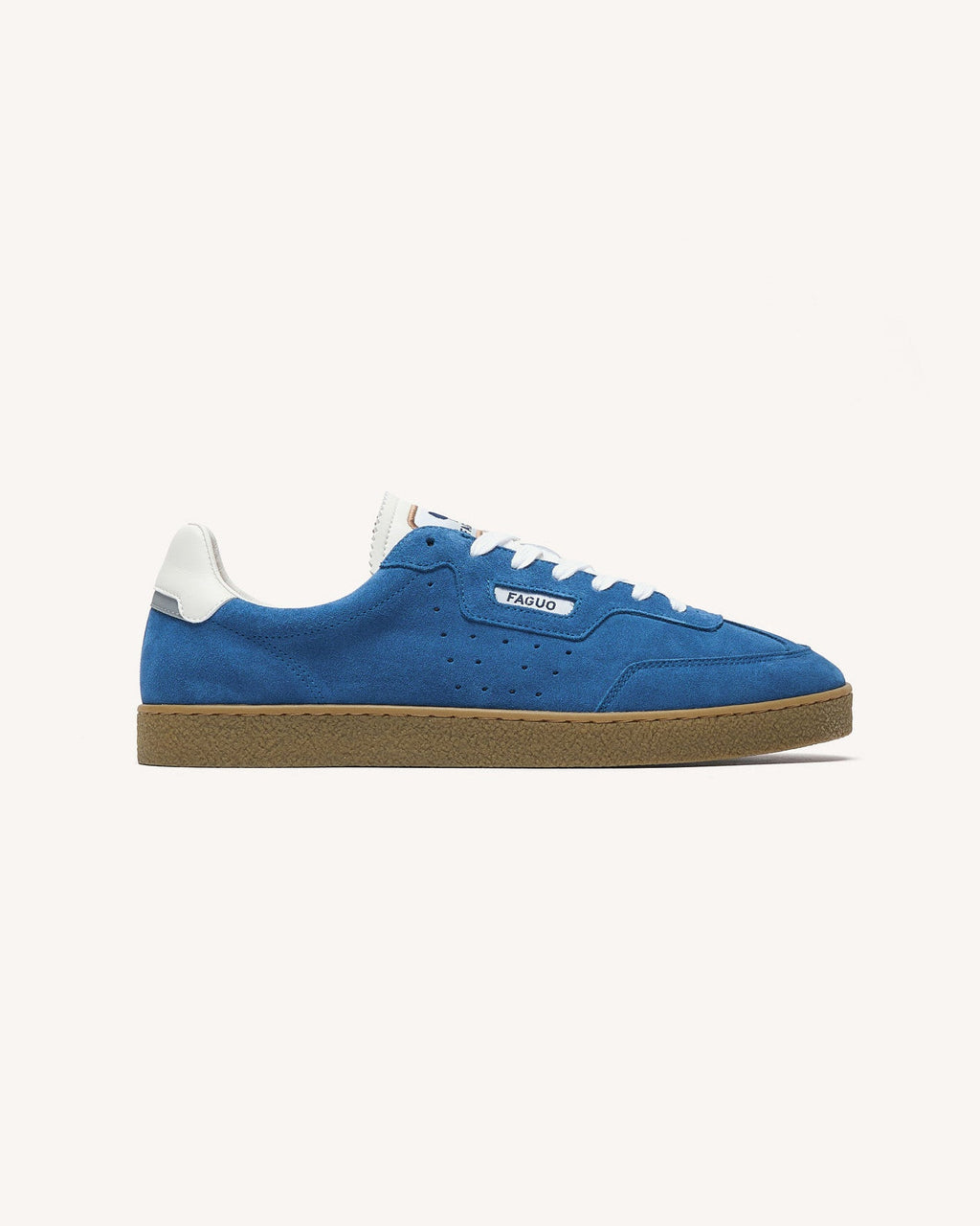 Zapatillas de piel de ante azul océano