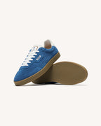 Zapatillas de piel de ante azul océano