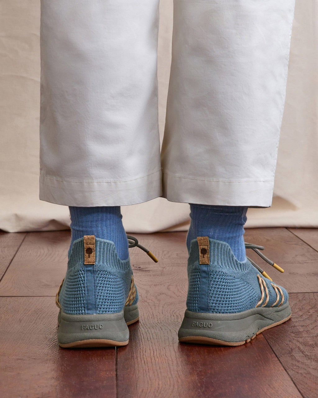 Greyish Blue Trainers