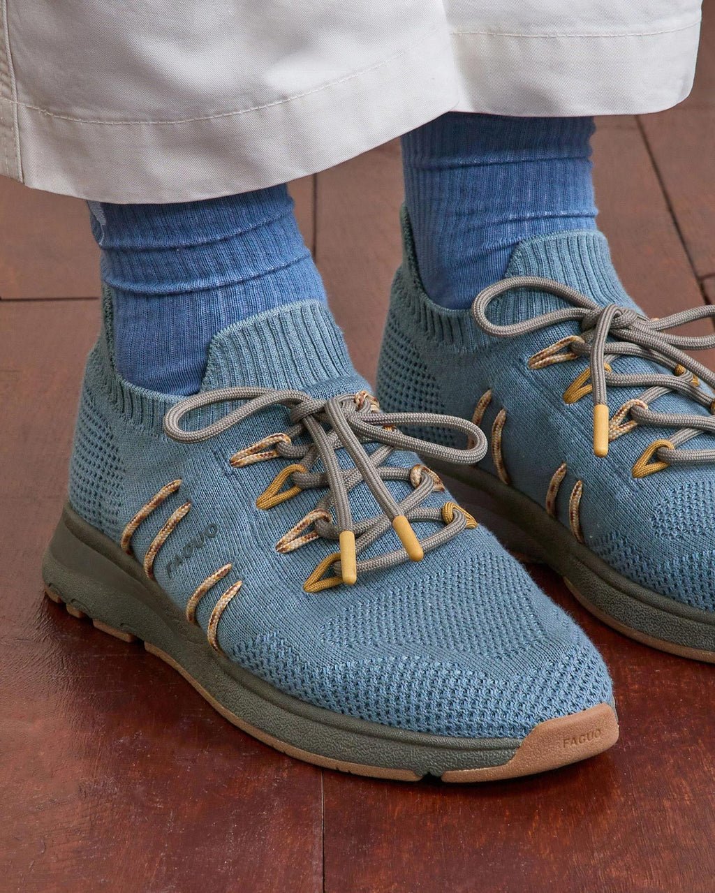 Greyish Blue Trainers