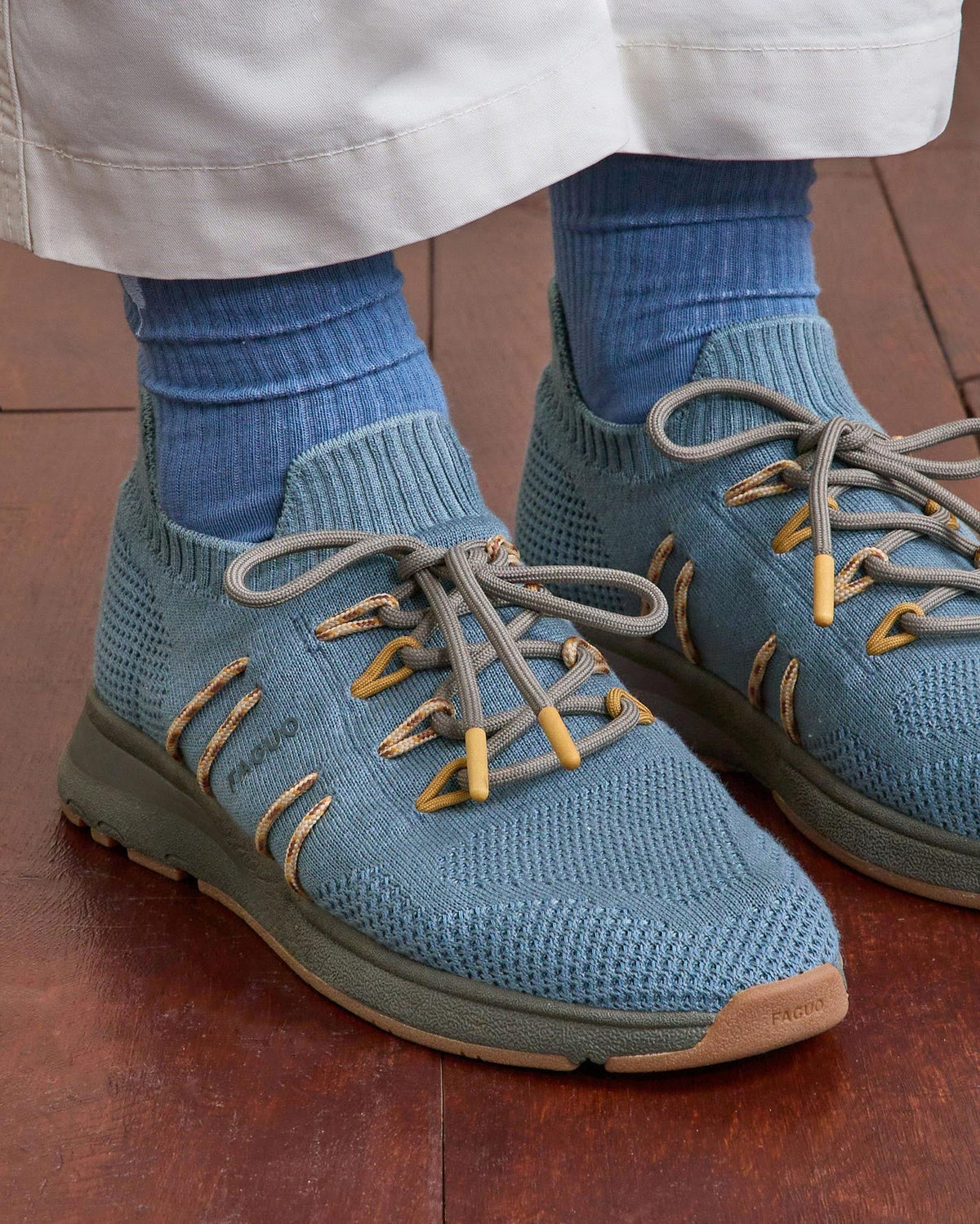 Greyish Blue Trainers