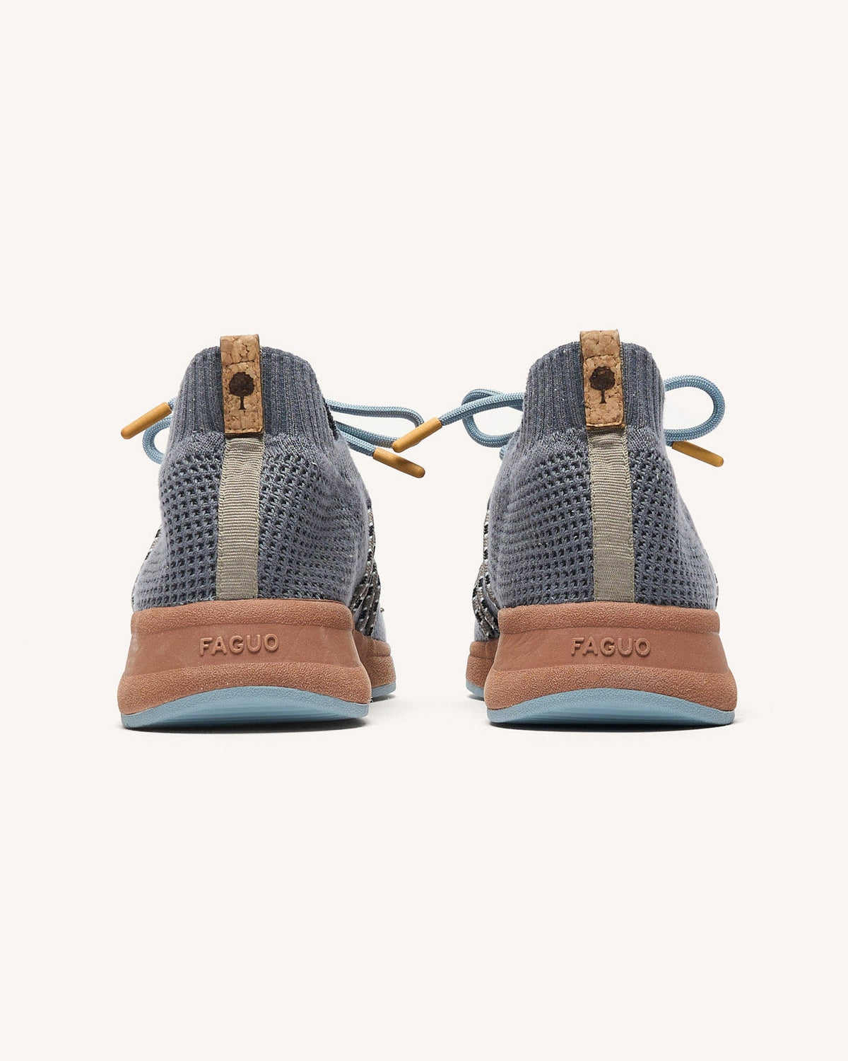 Zapatillas de tencel gris oscuro