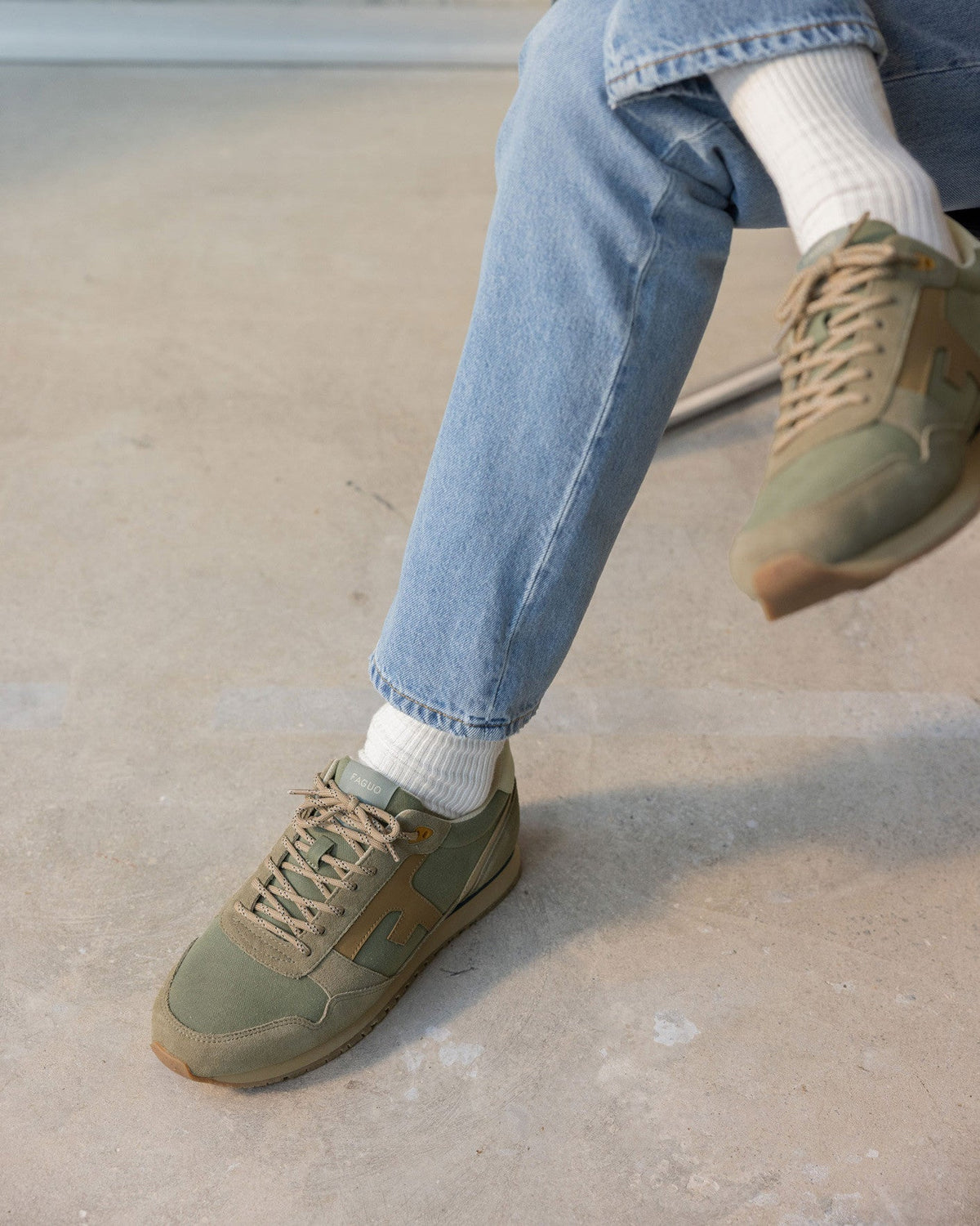 Sneakers kaki scuro