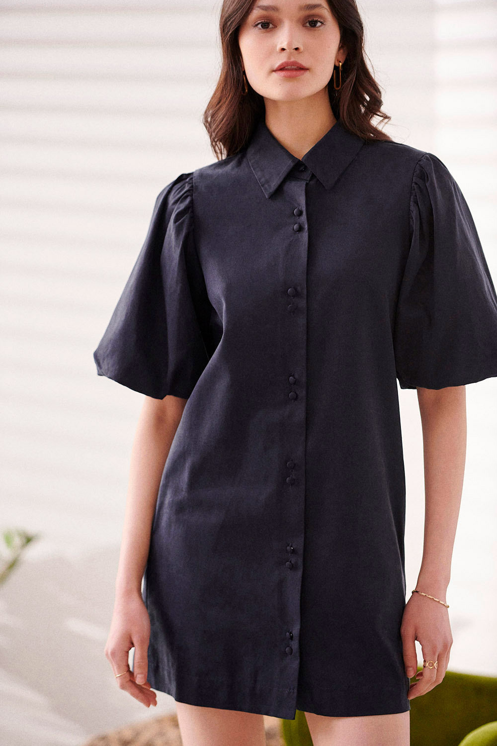 Roscoea Dress - Navy