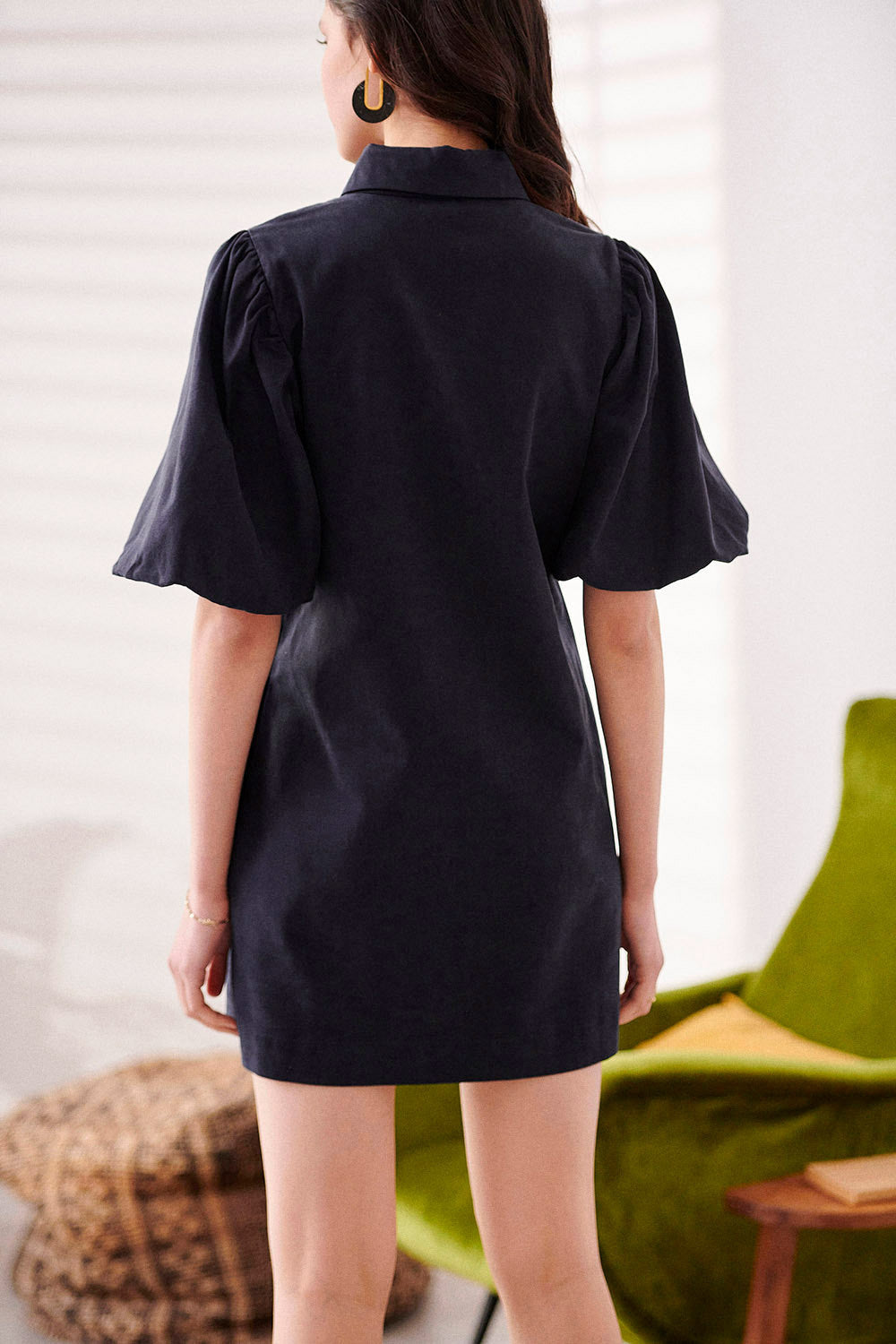 Roscoea Dress - Navy