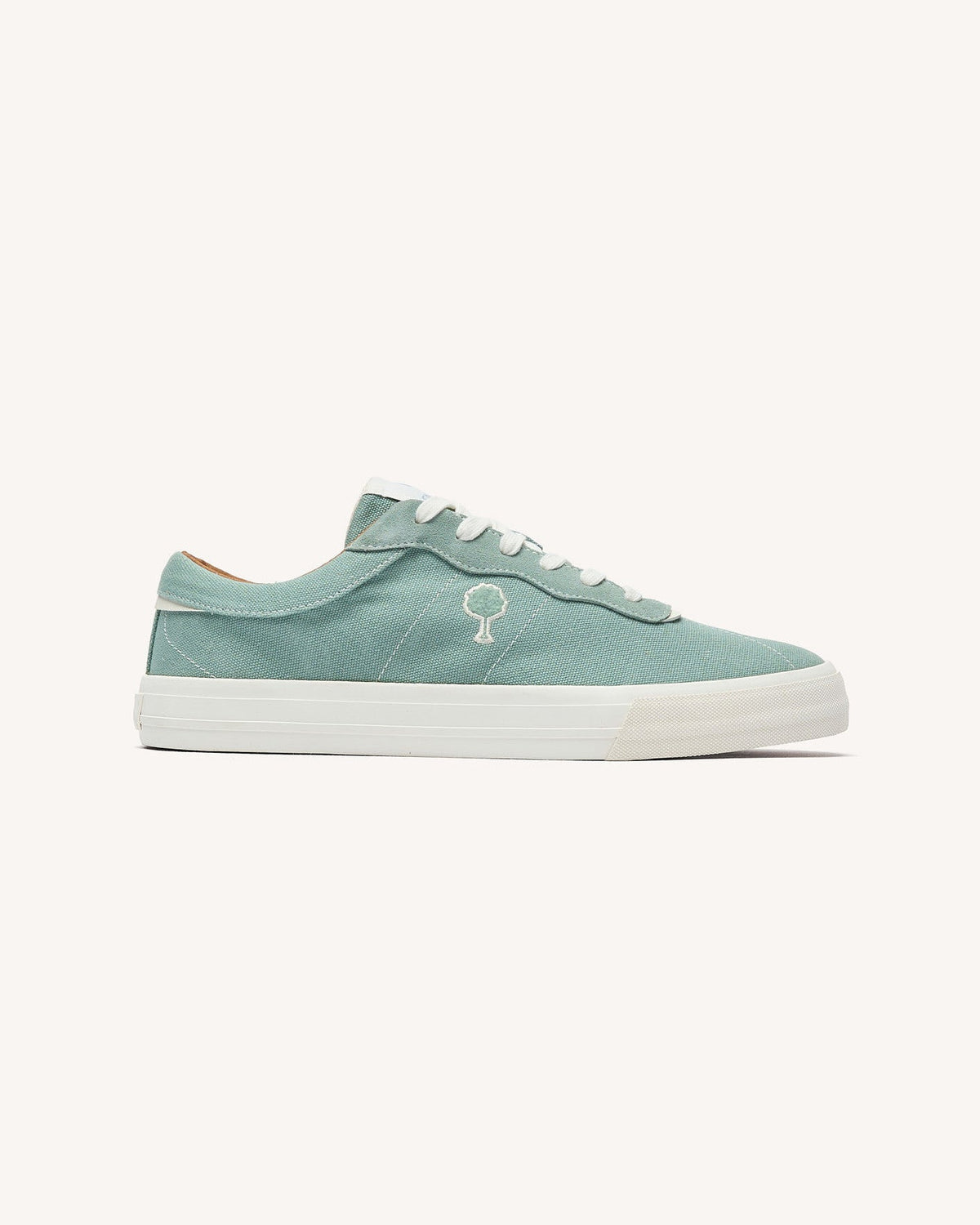 Light Green Canvas Trainers