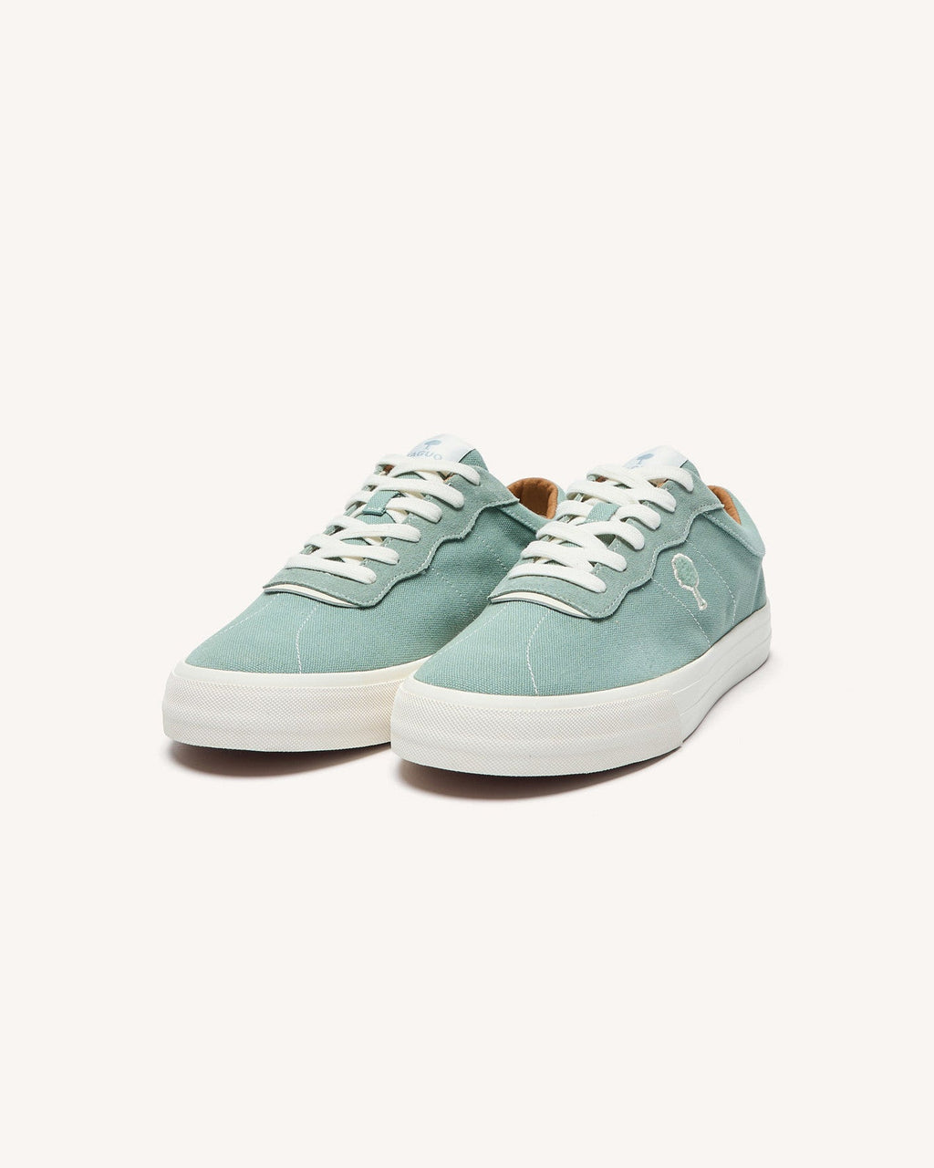 Light Green Canvas Trainers