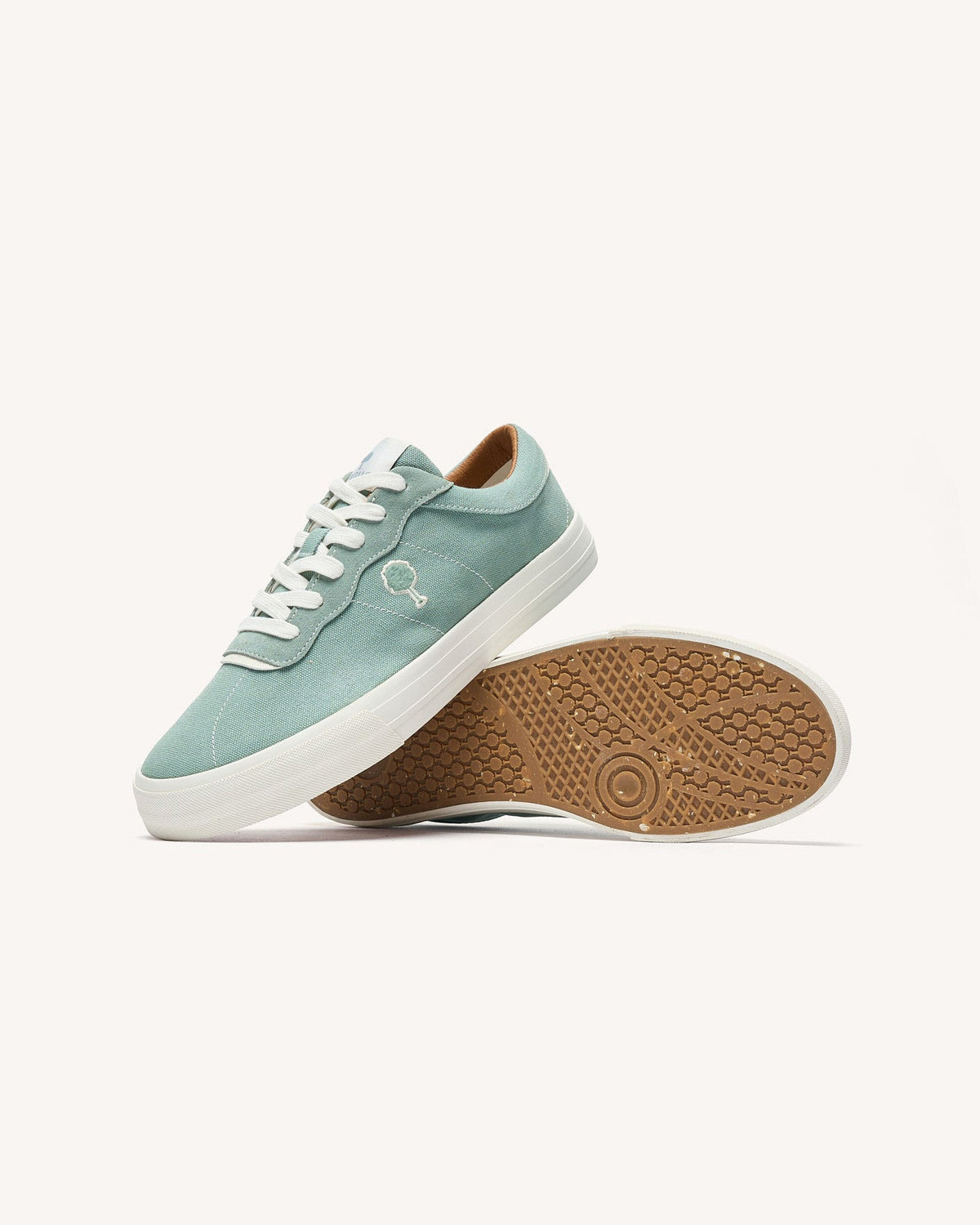 Light Green Canvas Trainers