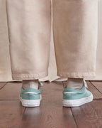 Light Green Canvas Trainers