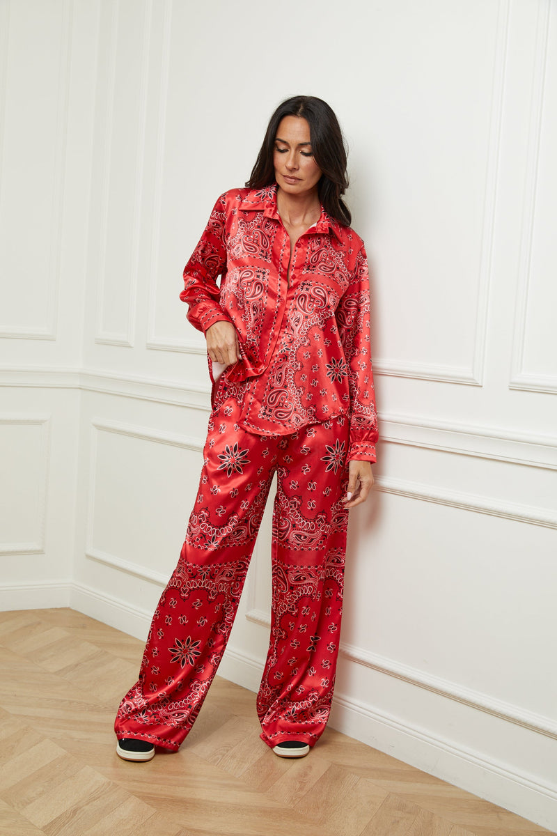 Pantalon Bandana - Rouge