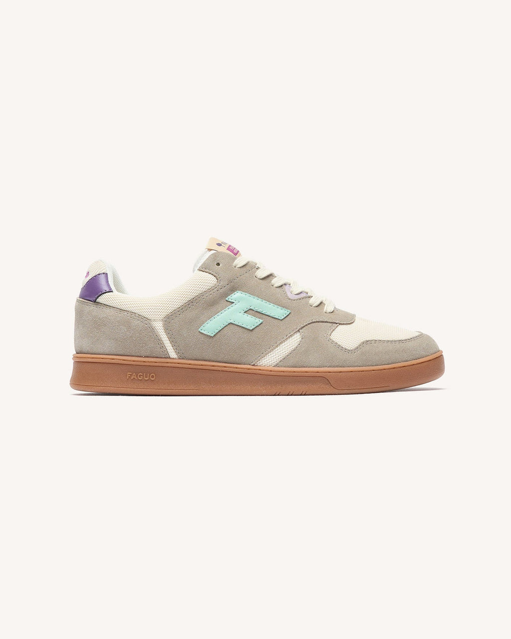 Zapatillas de ante beige y caqui claro