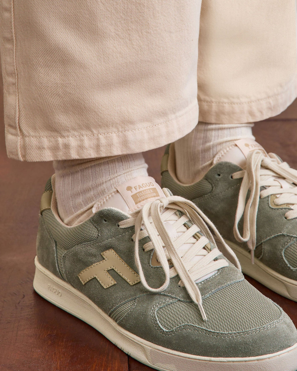 Sneakers kaki scuro