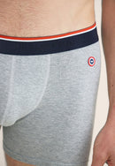 Boxer Long Gris En Coton - Michel Gris