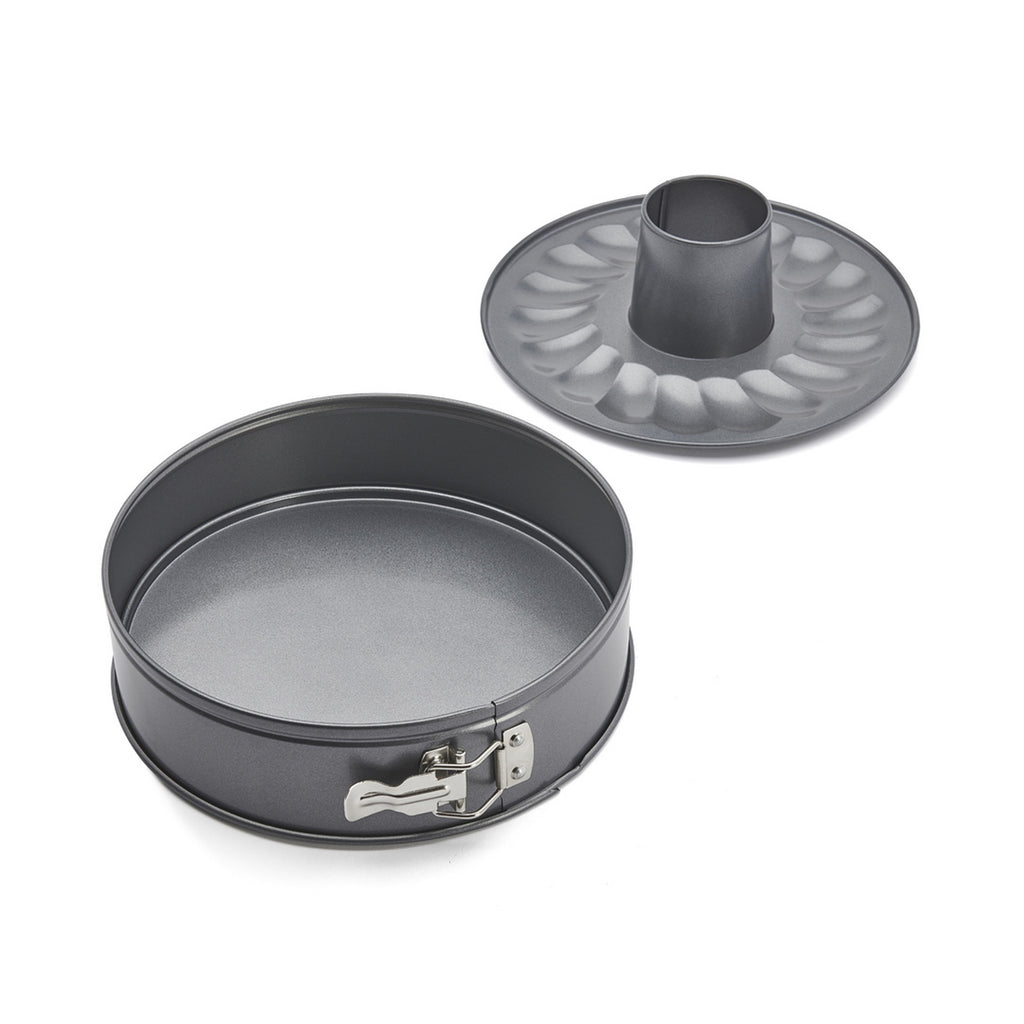 Moule À Manqué Et Savarin Démontable 2 Fonds En Acier Antiadhésif - Ø 26 Cm