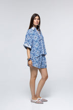 Alexia Shorts - Blue Tile