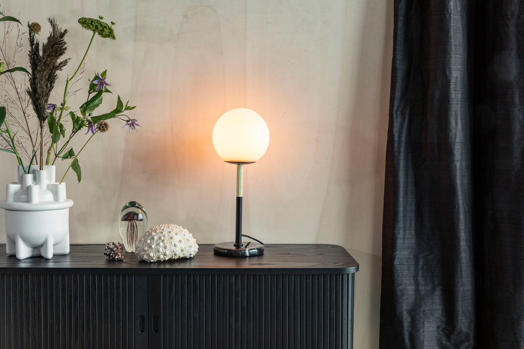 Orion - Table Lamp - Glass - Black/White