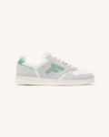 Zapatillas Blancas y Verde Claro de Cuero