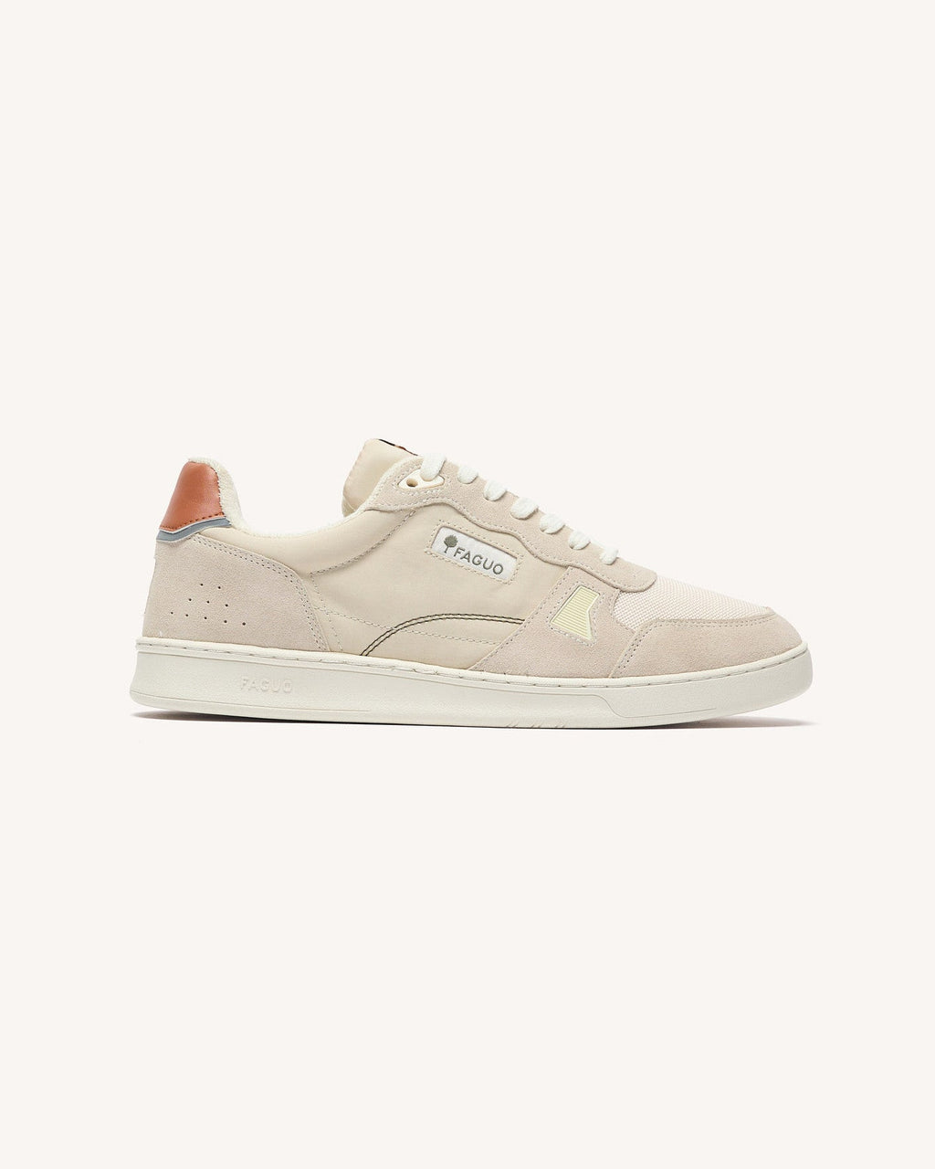Beige and Rust Trainers