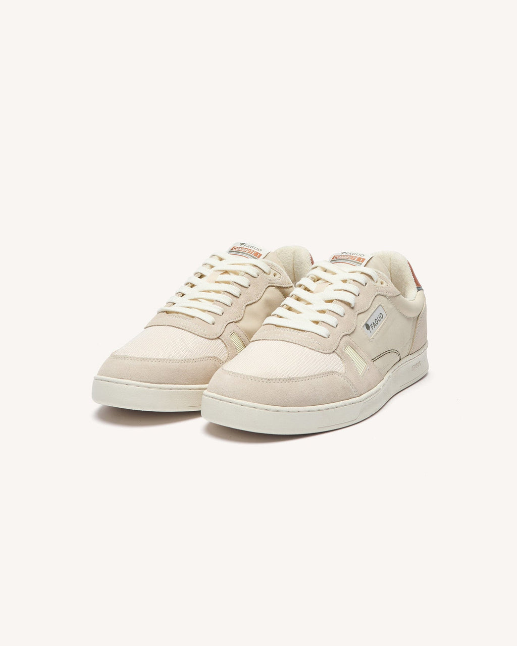 Beige and Rust Trainers