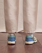 Sneakers kaki e blu